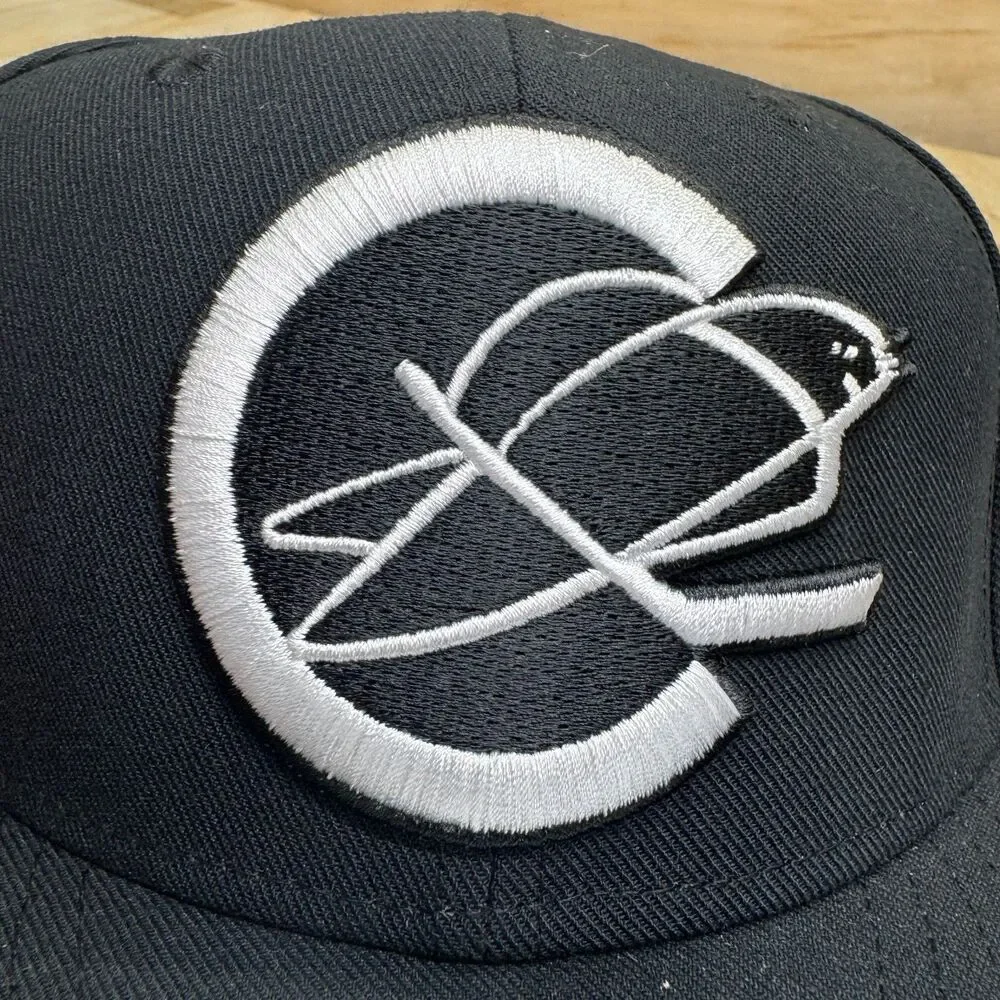 NEW California Golden Seals Mitchell Ness Liberty Fitted Cap Black White 7 1/4